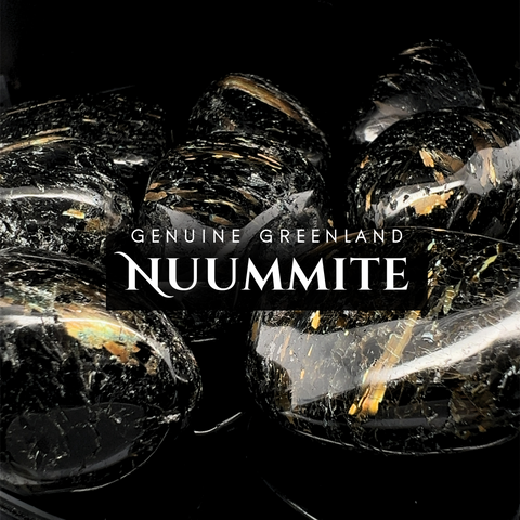 Genuine Greenland Nuummite Tumbled Stone