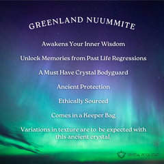 Genuine Greenland Nuummite 1.1" 10.3g