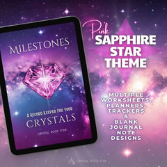 Milestones Crystal Collector Record Keeper - Sapphire