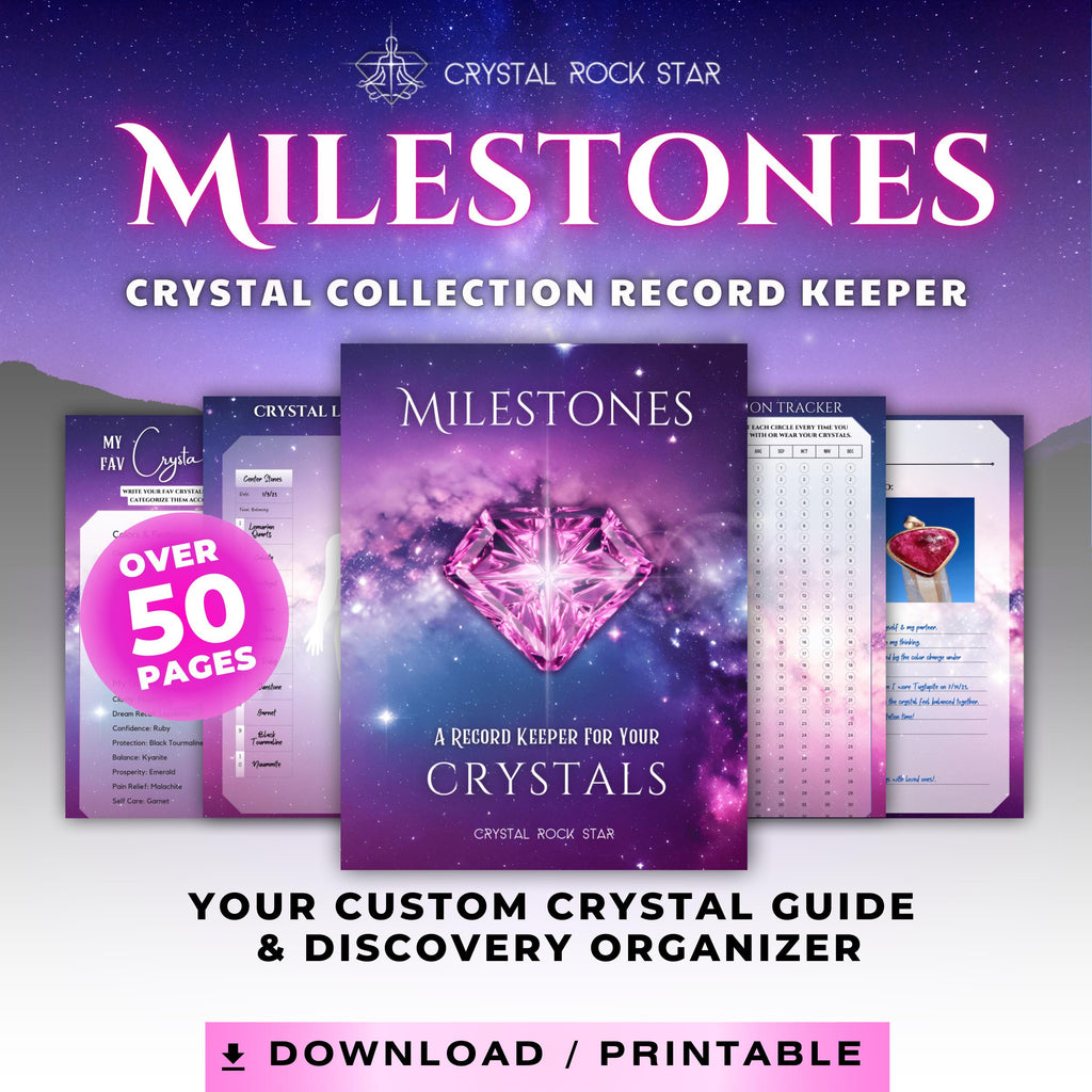Milestones Crystal Collector Record Keeper - Sapphire