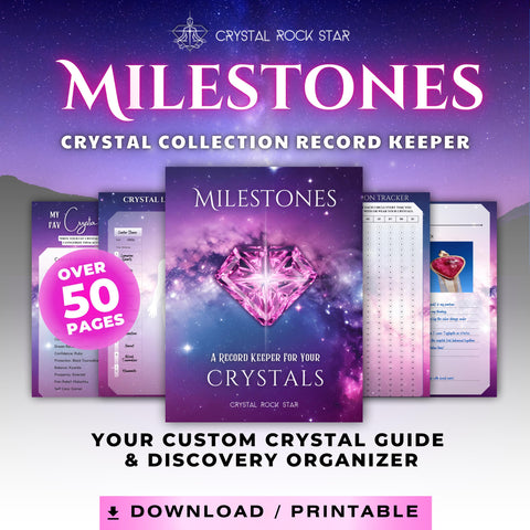 Milestones Crystal Collector Record Keeper - Sapphire