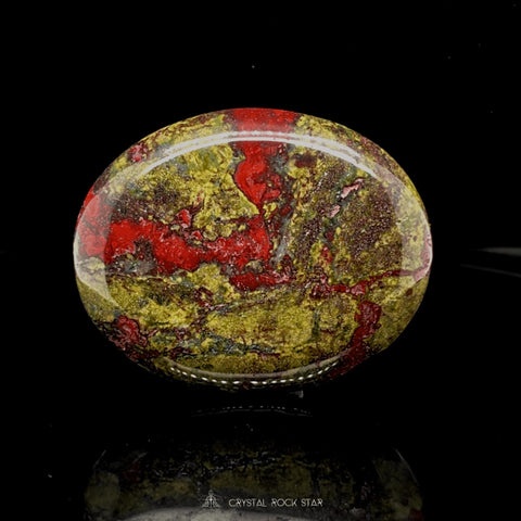 Dragon Blood Jasper Crystal Palm Stone
