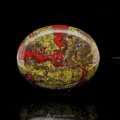 Dragon Blood Jasper Crystal Palm Stone