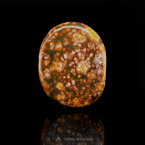 Ocean Jasper Crystal Palm Stone
