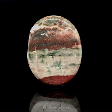 Ocean Jasper Crystal Landscape Palm Stone