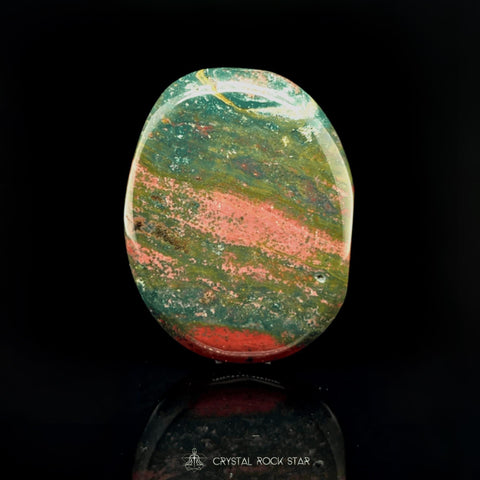 Ocean Jasper Crystal Palm Stone Specimen
