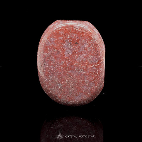 Pink Ocean Jasper Crystal Palm Stone