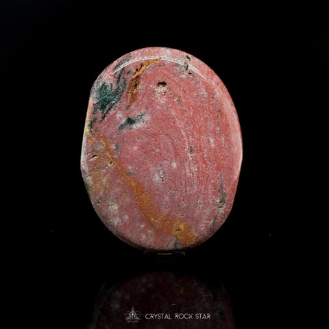 Pink Ocean Jasper Meditation Palm Stone