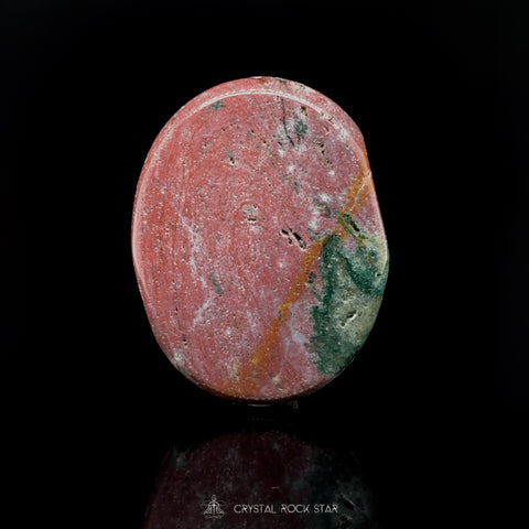 Pink Ocean Jasper Meditation Palm Stone