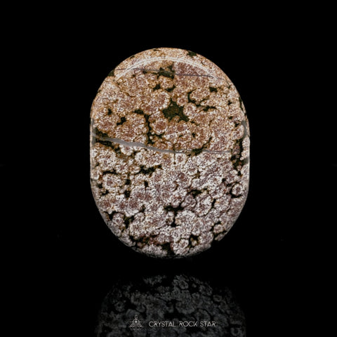 Ocean Jasper Mauve Crystal Palm Stone