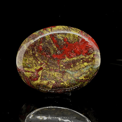 Dragon Blood Jasper Crystal Palm Stone