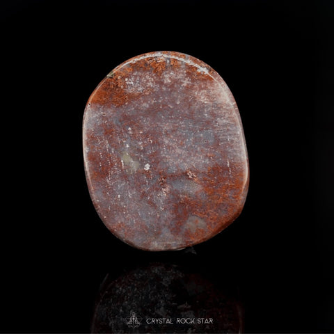 Ocean Jasper Red Purple Crystal Palm Stone