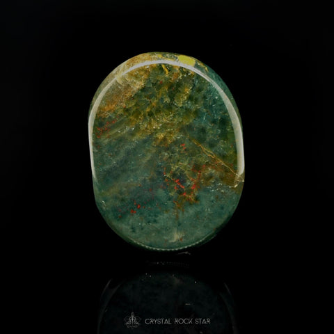 Ocean Jasper Green Crystal Palm Stone