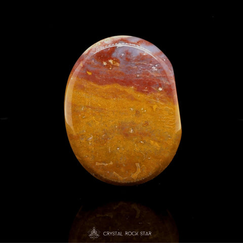 Ocean Jasper Palm Stone Sunset Orange