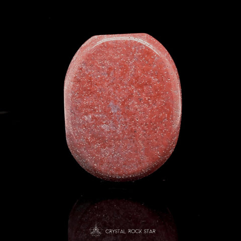 Pink Ocean Jasper Crystal Palm Stone