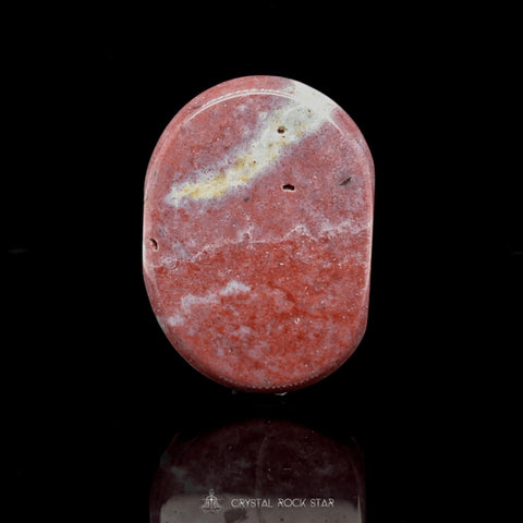 Pink Ocean Jasper Crystal Palm Stone
