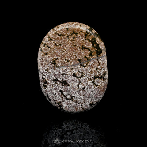 Ocean Jasper Mauve Crystal Palm Stone