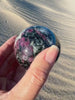 Eudialyte Pink Garnet Sphere - Pink Black White Collector Large Crystal Ball - Heart Chakra - Greenland Stone 2.4 Inches 60mm