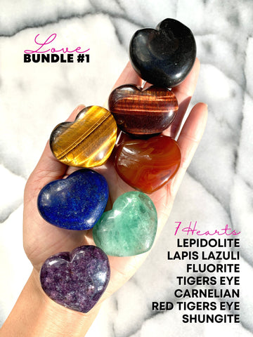 Rainbow Crystal Heart Gift Set