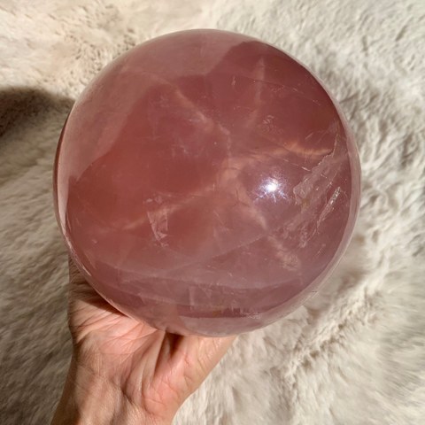 Star Rose Quartz Sphere