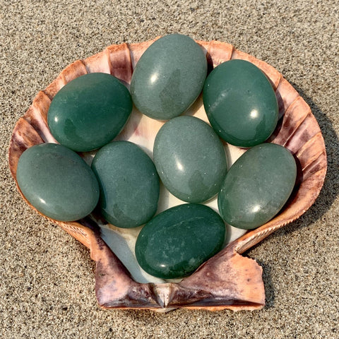Aventurine Palm Stone for Growth and Abundance