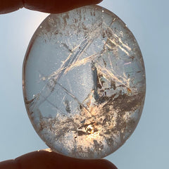 Quartz Palm Stone - Master Meditation Crystal