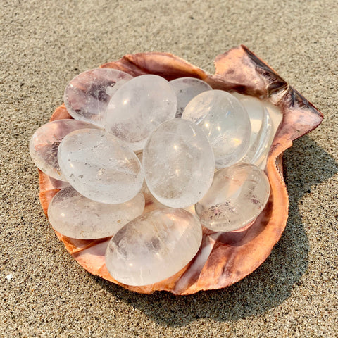 Quartz Palm Stone - Master Meditation Crystal