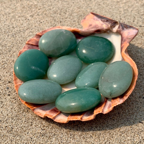 Aventurine Palm Stone for Growth and Abundance