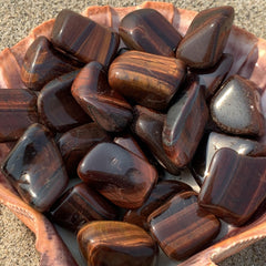 Red Tiger Eye Tumbled Stone