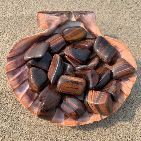 Red Tiger Eye Tumbled Stone