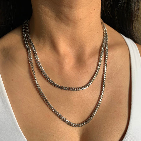 Miami Cuban Link Sterling Silver Chain