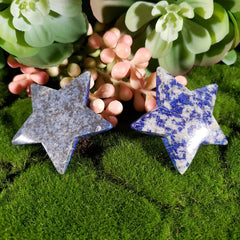 Rose Quartz or Lapis Lazuli Star