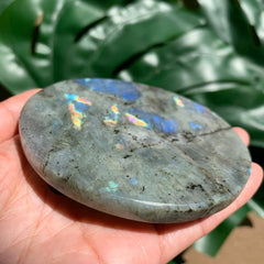 Rainbow Labradorite Genuine Crystal Coaster