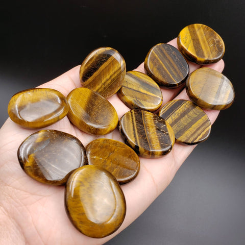 Tiger Eye Pocket Palm Stone