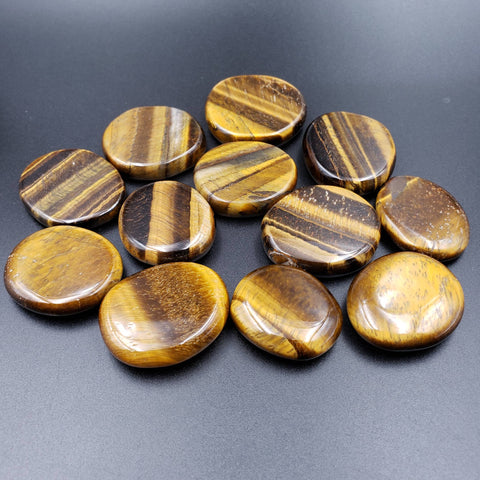 Tiger Eye Pocket Palm Stone