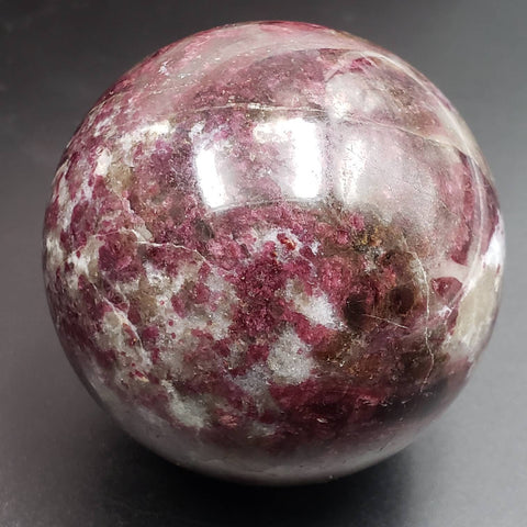 Rubellite Pink Tourmaline Smoky Quartz Sphere