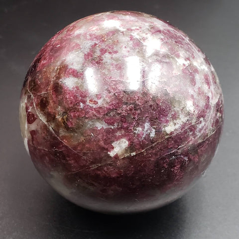 Rubellite Pink Tourmaline Smoky Quartz Sphere