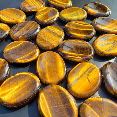 Tiger Eye 2" Palm Stone