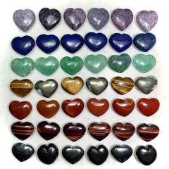 Shungite Heart Palm Stone 1.8"