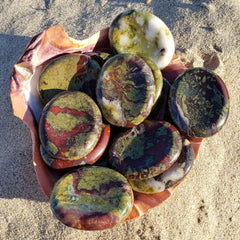 Dragon Blood Jasper Palm Stone