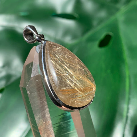 Golden Rutilated Quartz Pendant