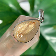 Golden Rutilated Quartz Pendant