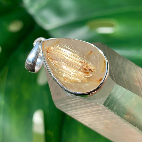 Golden Rutilated Quartz Pendant