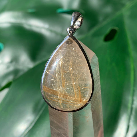 Golden Rutilated Quartz Pendant