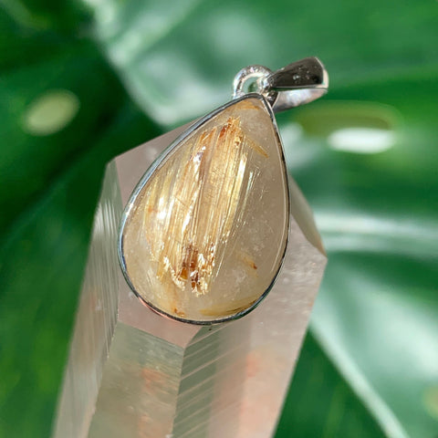 Golden Rutilated Quartz Pendant