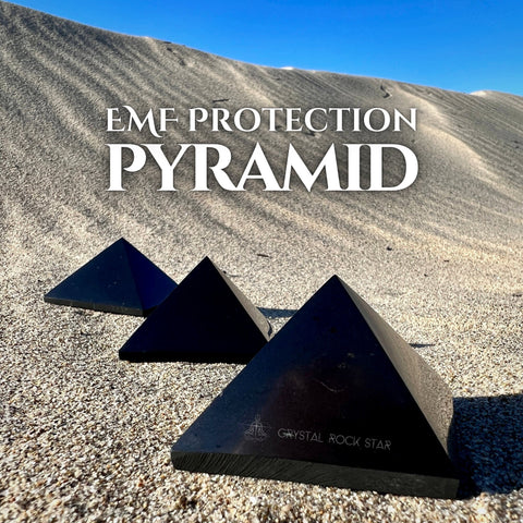 Genuine Shungite 2" Crystal Pyramid
