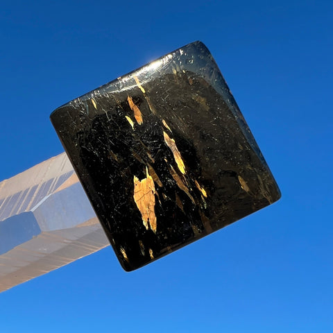 Nuummite Square Cabochon 1.2"