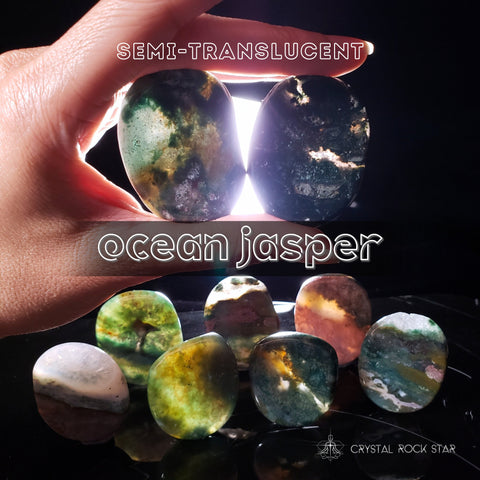 Ocean Jasper Palm Stones - Pick Your Color