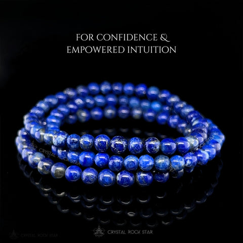 Lapis Lazuli Stretch Bracelet 5mm Beads