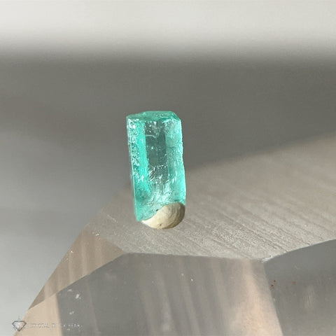 Colombian Emerald Raw Crystal 7.9mm 1ct